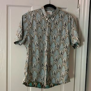 Billy Reid Sz L Short sleeve shirt made in Italy